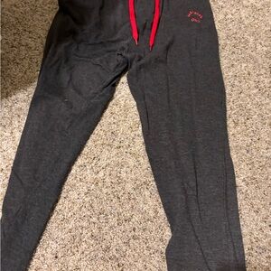 Members Only Charcoal Pants with Red Accents